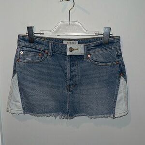 Free People Denim Mini Skirt